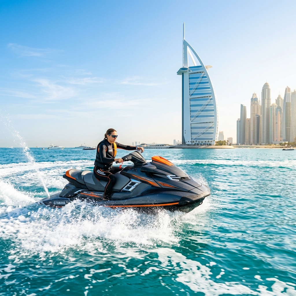 Water Experiences in Dubai - jet ski, scuba diving and fishing