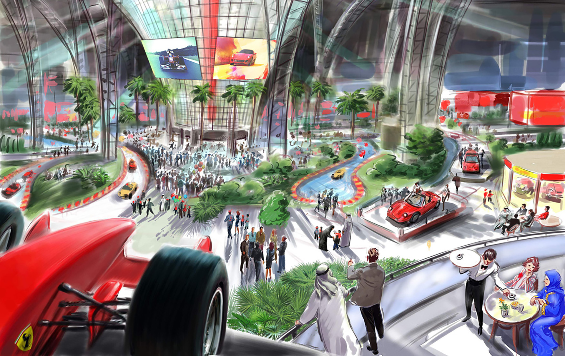 Ferrari World Abu Dhabi Dubai - overview presentation