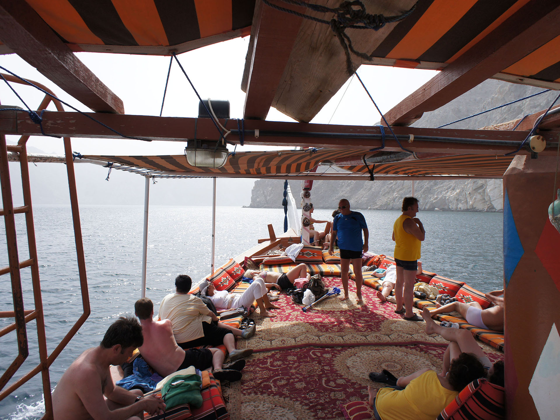 Musandam Dibba Tour - dhow cruise deck