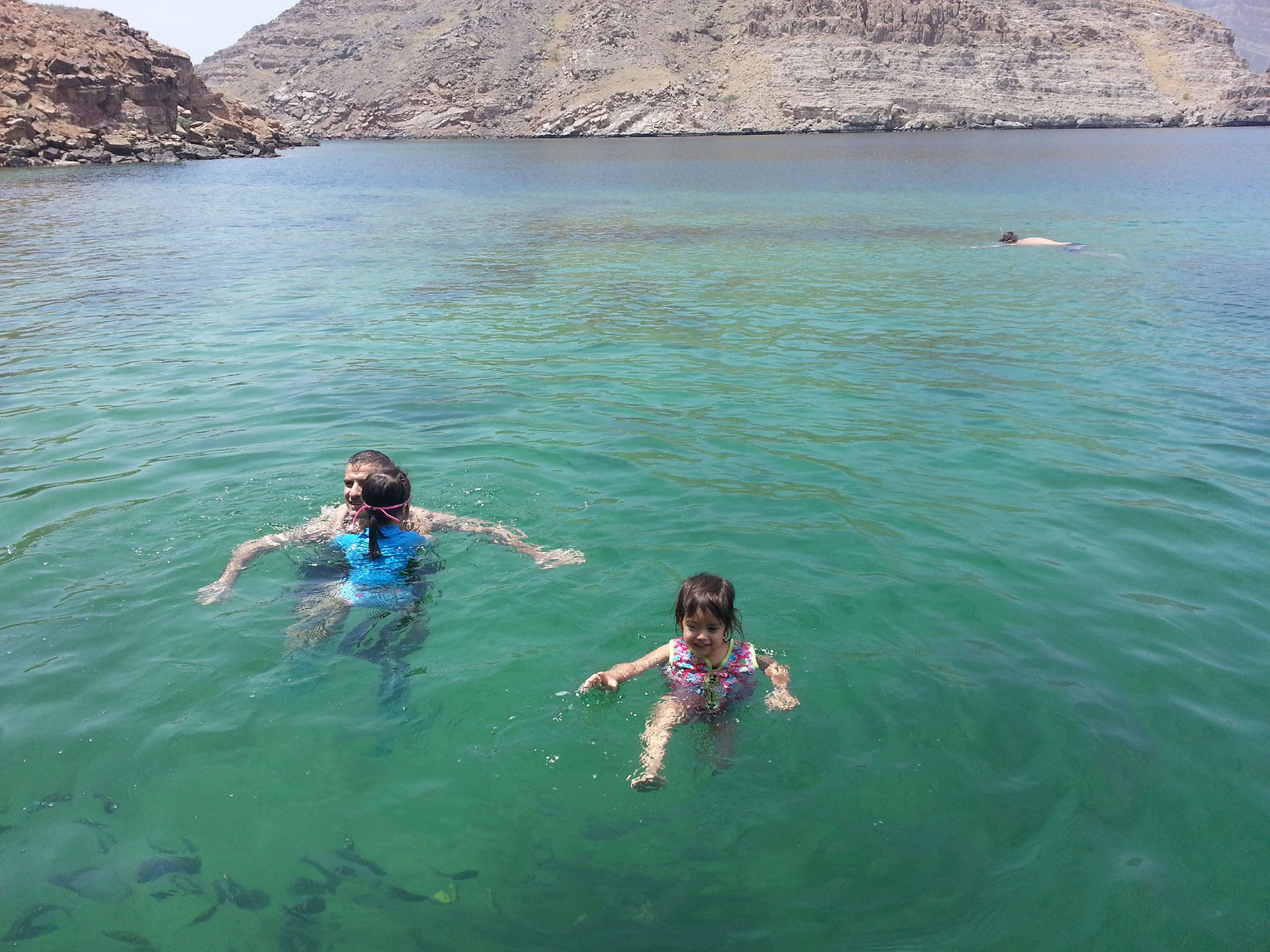 Musandam Dibba Tour - swimming in crystal waters